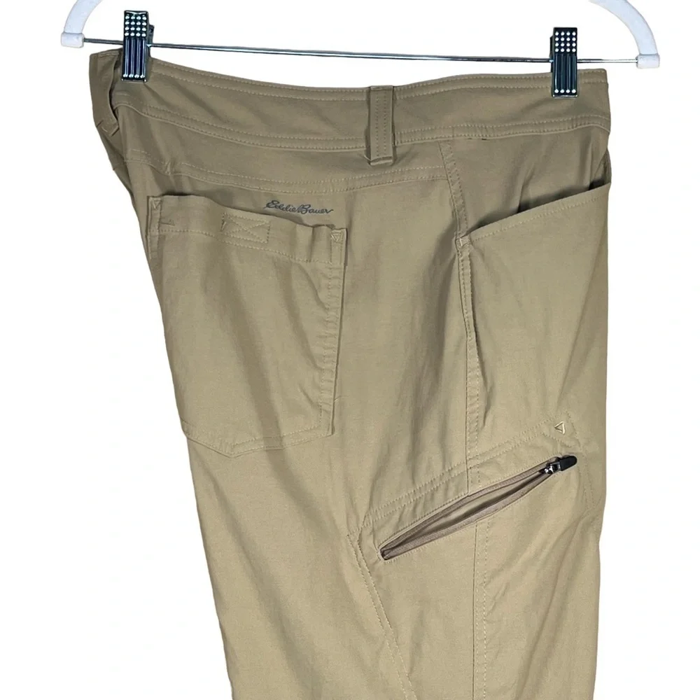 Eddie Bauer First Ascent Men’s Dark Tan Nylon Blend Pants 35 X 32 EUC - Picture 9 of 14